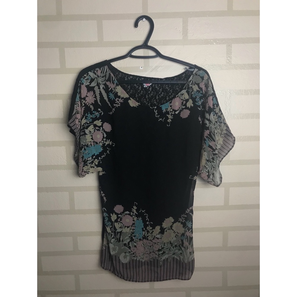 Free People black floral top